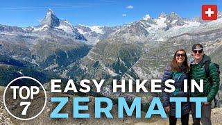 7 Easy Hikes in ZERMATT  Hiking in Switzerland  5 Lakes Gornergrat Matterhorn Glacier Trail