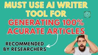 AI writing tool to generate content that is 100% grammar-perfect and Bypasses AI Detectors.