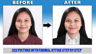 2x2 With Formal attire  PHOTOSHOP TUTORIAL  Tagalog sub