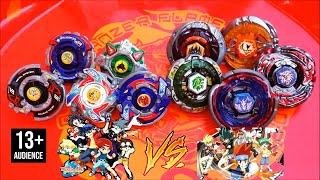 BLADEBREAKERS vs 4 SEASONS BLADERS - EPIC TEAM BEYBLADE BATTLE  HMS vs 4D