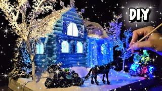 Do-it-yourself Snow Maidens house  New Years house  With your own hands