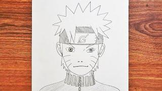 KOLAY NARUTO ÇİZİMİ KARAKALEM  Anime Çizimi Kolay Adım AdımHow to draw Naruto Uzumaki step-by-step