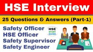 HSE Officer interview questions and answers Part-1  Safety officer interview questions for fresher