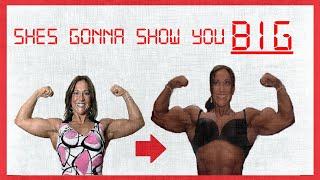 from Muscular to Gigantic Muscle Godess - Female Muscle Progress before and after Sarah Hayes