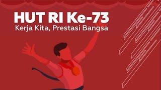 Motion Grafis HUT RI ke 73  Kerja Kita Prestasi Bangsa