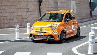 CRAZY Modified Abarth 595 Competizione Terrorizing the Streets of Monaco 