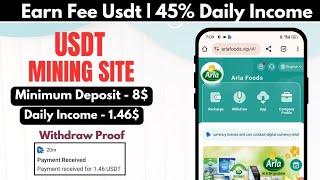 New Usdt Mining Site  usdt earning site  trx usdt mining app  Cloud Mining  usdt investment Site