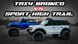 Comparison Traxxas TRX4 Bronco vs Sport High Trail RC Trucks - Which Reigns Supreme?