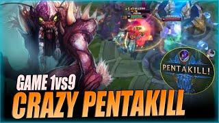 QIUYI KHAZIX - HAD TO 1VS9  CRAZY PENTAKILL   KHAZIX VS EKKO