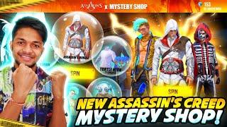 New Assassin Creed X Mystery Shop Free Magic Cube & White Turtleneck & New Gun Skin Garena FreeFire