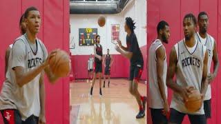 Houston Rockets Rookies Work Out at Facility Before Goes to NBA Summer League with Jabari Smith Jr