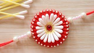 How To Make Rakhi With Earbuds  DIY  Handmade Rakhi  Rakhi Making Ideas At Home