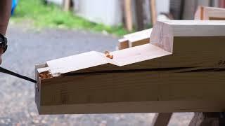『大工の伝統技術』台持ち継ぎ Japanese Carpentry - Big Beams Big Joinery