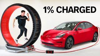 Human Hamster Wheel Vs Tesla Can I Power It?