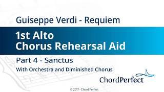 Verdis Requiem Part 4 - Sanctus - 1st Alto Chorus Rehearsal Aid