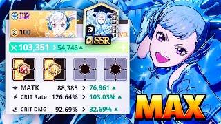 OPPRESSIVE 103K CC MAX DUPED VALKYRIE NOELLE DESTROYS THE GLOBAL PVP META  Black Clover Mobile