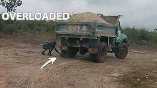 Overloaded Trucks & Sand Dredging in Africa