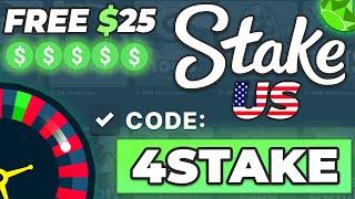 Stake US Promo Code 2024 - FREE $25 + Coins + 5% Rakeback stake us code review