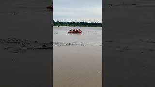 Evakuasi Pemancing terjebak banjir sungai progo