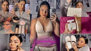 ARRUME-SE COMIGO PARA SAIR Look make e cabelo ‍️ #arrumesecomigo #searrumecomigo #explorar