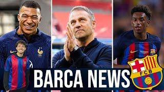 FC Barcelona news Hansi Flick Mbappe update Balde rumors