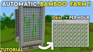 MINECRAFT AUTOMATIC BAMBOO FARM - 10641 PER HOUR