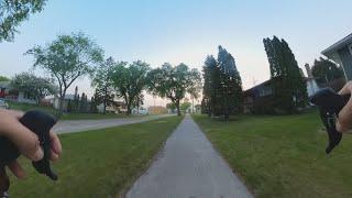 Test ride around the block with insta360 x3