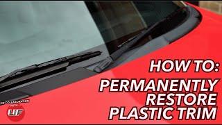 How to Permanently Restore Plastic Trim  Gtechniq C4  Porsche Boxster Detailing