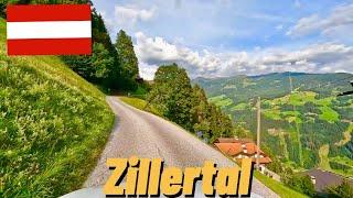 driving in Ziller Valley Tyrol Austria from zillertal arena to zellgerg