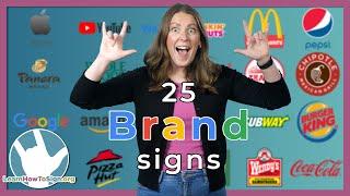 ASL Signs for Popular Brand Names and Companies  American Sign Language