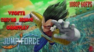 JUMP FORCE - Vegeta Saiyan Saga Armor Vs Frieza Gameplay 1080p 60fps