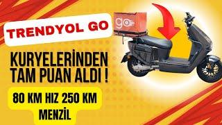 TRENDYOL GO KURYELERİNDEN TAM PUAN ALDI  ELEKTRİKLİ MOTOSİKLET