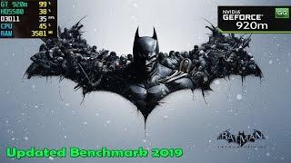Batman Arkham Origins 2019 Updated on Nvidia 920m  920mx + Core i5  2019 Benchmark Test