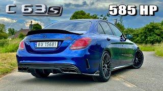 585HP Mercedes AMG C63 S  REVIEW on AUTOBAHN