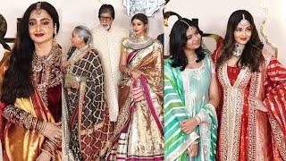 Aishwarya Rai Amitabh Bachchan Rekha Janhvi Kapoor Hirtikh Roshan Many at Anant Radhika Wedding