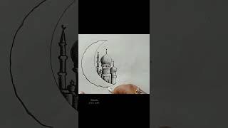 Step by step Ramadan tiktok shorts drawing pictures Islamic drawing Ramadan Kareem #shorts