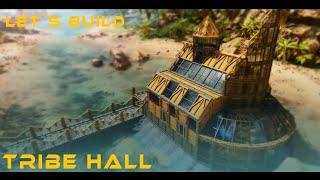 Ark Survival Ascended Tribe Hall  PvE Tribe Meeting Place  Roundbuild  kreatives bauen in ARKASA