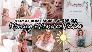 MORNING ROUTINE OF A STAY AT HOME MOM & 3 YEAR OLD PRESCHOOL DAY IN THE LIFE Tres Chic Mama