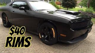 Dodge Challenger Mods - $40 DIY Car Rims  NOT Plasti dip -Rhino Liner  Like Line x 