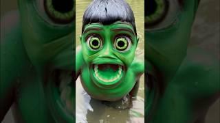 Hulk Boy Scary Transformation With funny fart friend #shorts