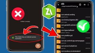 Restriction daccès au dossier ObbData - Ce dossier a une restriction daccès Android Zarchiver