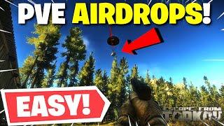 Escape From Tarkov PVE - How To Get Airdrops & Loot Them STRESS FREE