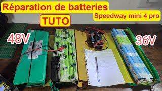 Réparer des batteries de Speedway mini 4 36v 48v - TUTO complet trottinette électrique HS