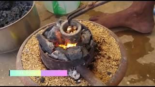 Gold Melting - Traditional Way of Gold Melting   How to Make 22K Gold  #04 