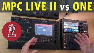 Did Akai fix the cons? MPC LIVE II vs MPC ONE  Speaker test review and 2.8 tutorial