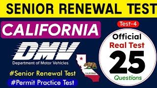 DMV Senior Renewal Test 2024 California DMV Senior Written Test 2024