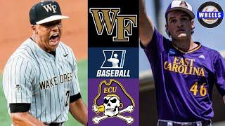 Wake Forest vs #16 East Carolina BURNS vs YESAVAGE AMAZING ELIMINATION GAME  2024 Regionals