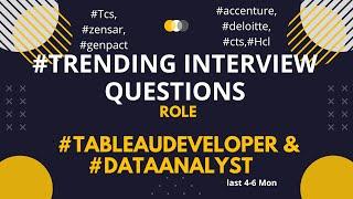 Data Science  Data Analyst Trending Interview Questions with Ans Tableau