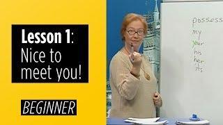 Beginner Levels - Lesson 1 Nice To Meet You