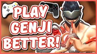 Overwatch - HOW TO PLAY GENJI BETTER ON CONSOLE